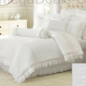 Piper & Wright 100% cotton Emily 3-piece comforter set - white